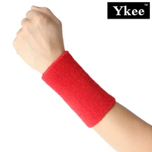 Ykee 1 Pcs Terry Cloth Wristbands Sport Sweatband Hand Band Sweat Wrist Support Brace Wraps Guards For Gym Volleyball Basketball