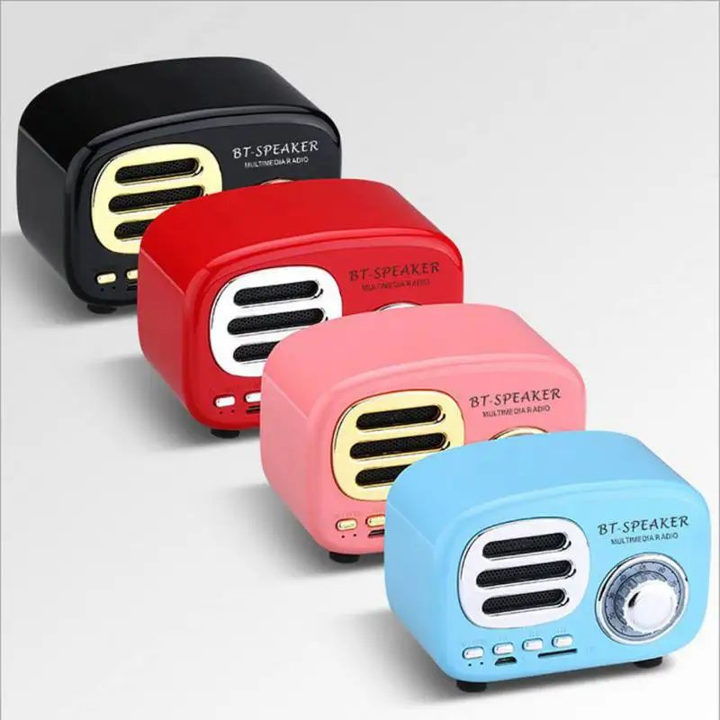 

EDAL BT02 Retro Portable Phone Accent Gun Sound High Quality Nostalgic Mini Bluetooth Speaker Bluetooth & FM& TF Card Supporting