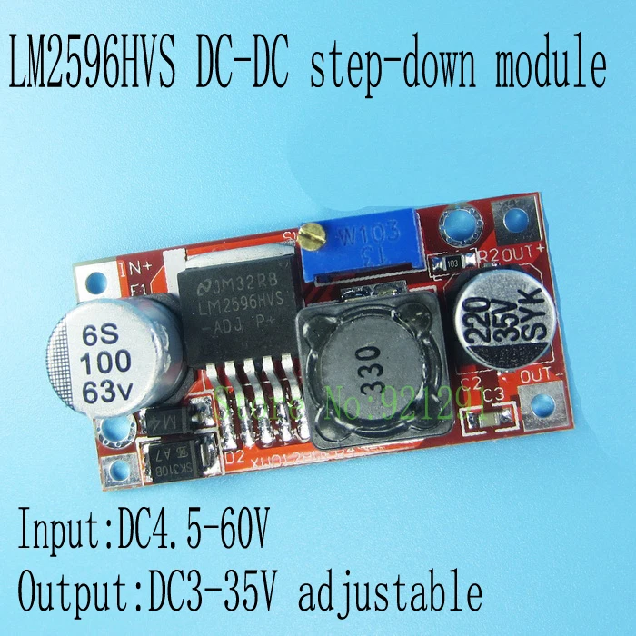 5x DCDC LM2596HV 4.560V StepDown Converter Adjustable Buck Power