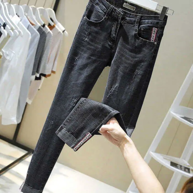 High Waist Women Jeans Striped Patchwork Skinny Jeans Casual Pants Slim Casual Blue Denim Winter Jeans Boyfriend Trousers High Waist Women Jeans Striped Patchwork Skinny Jeans Casual Pants Slim Casual Blue Denim Winter Jeans Boyfriend Trousers