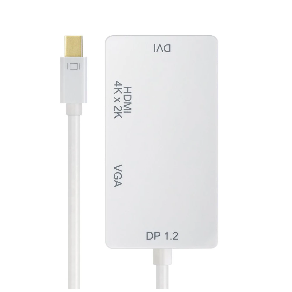 AAAE Топ Mini DisplayPort female 3 в 1 адаптер 2 full 4 K x разрешение 3D стерео все HD White| |