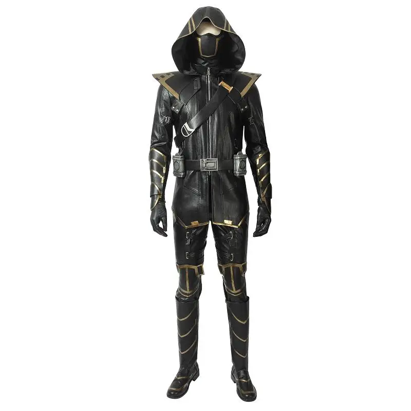 

In Stock Avengers 4 Endgame Costume Clinton Barton Hawkeye Ronin Cosplay Jacket Mask Adult Halloween Carnival Outfit Custom Made