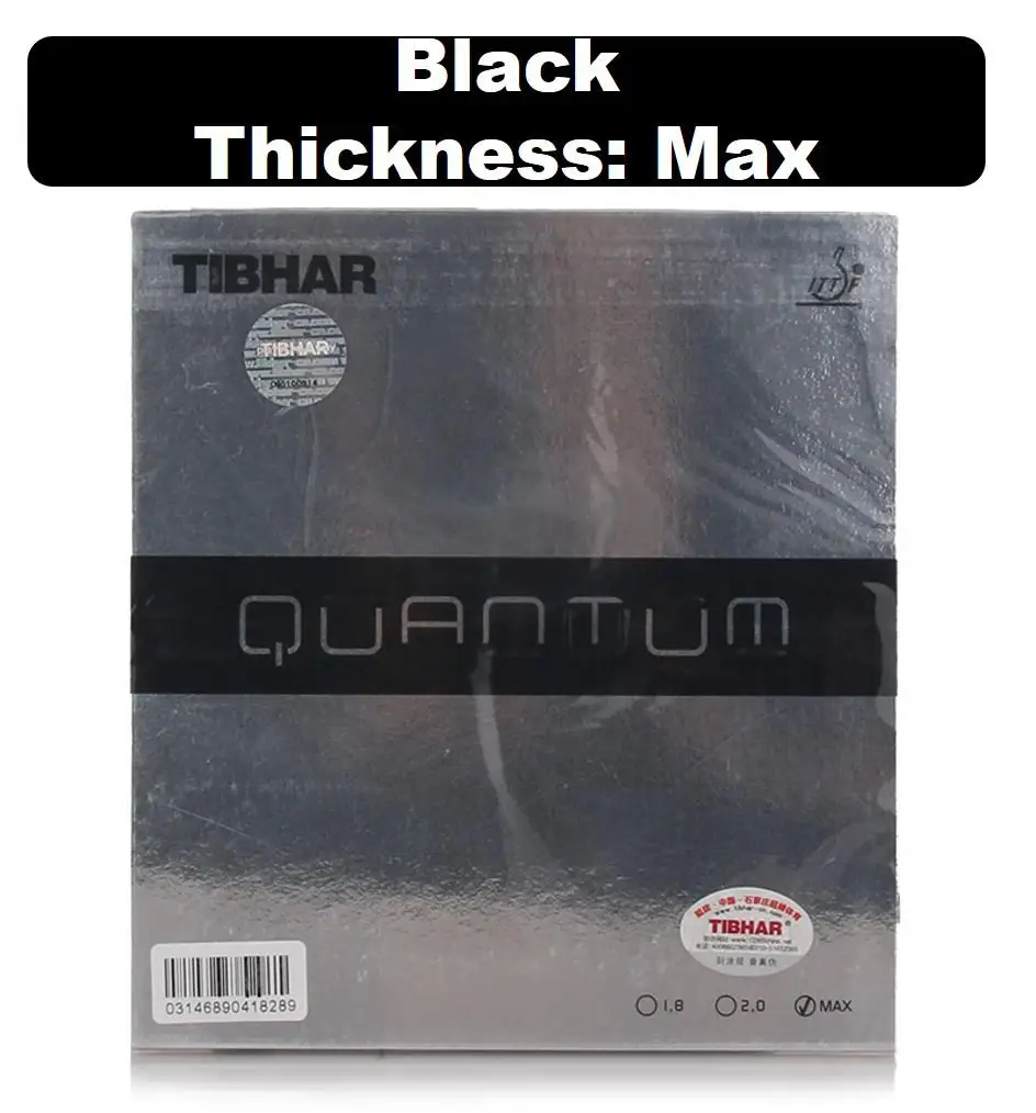 Tibhar Quantum S/X резиновый Настольный теннис с бугорками Pips-in Pong Губка Tenis De Mesa - Цвет: black