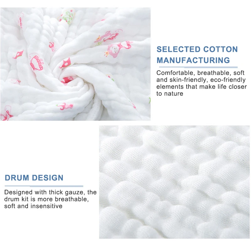 Toalha de Banho do Bebê Roupa do Bebê Recém nascidos de Gaze Bebê das Meninas dos Meninos Cor de Lavar Pura Outono Colcha das Meninas dos Meninos Soft Care Banho 6 Camada 85x85 cm 13 China bath towel Suppliers