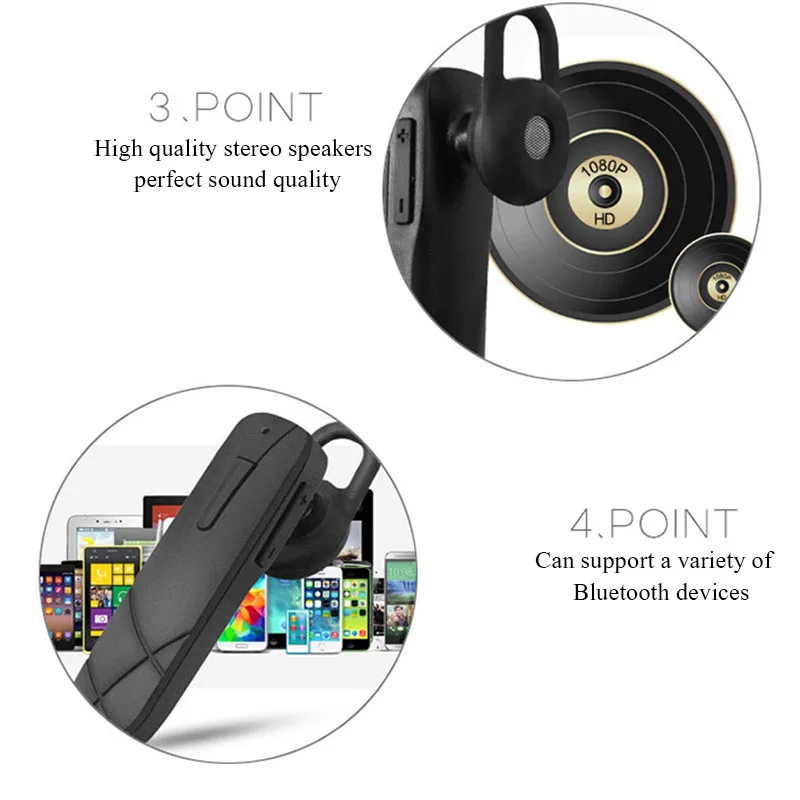 FERSHA M168 Bluetooth наушники Беспроводная Спортивная гарнитура с микрофоном 3D стерео