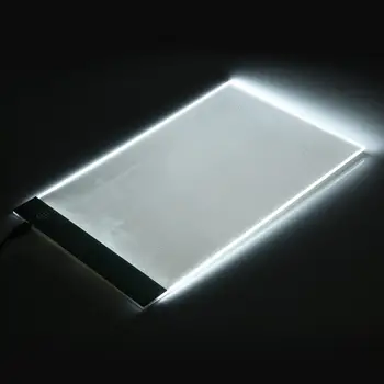 

NNRTS Portable Ultra-Thin A4 LED Light Copy Painting Drawing Board Stencil Touch Animation Copy Tracing Pad Light Box Tablet USB