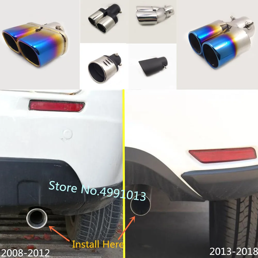 Для Suzuki SX4 2008 2009 2010 2011 2012 2013 2015 2016 2018 задняя крышка автомобиля глушитель Концевая