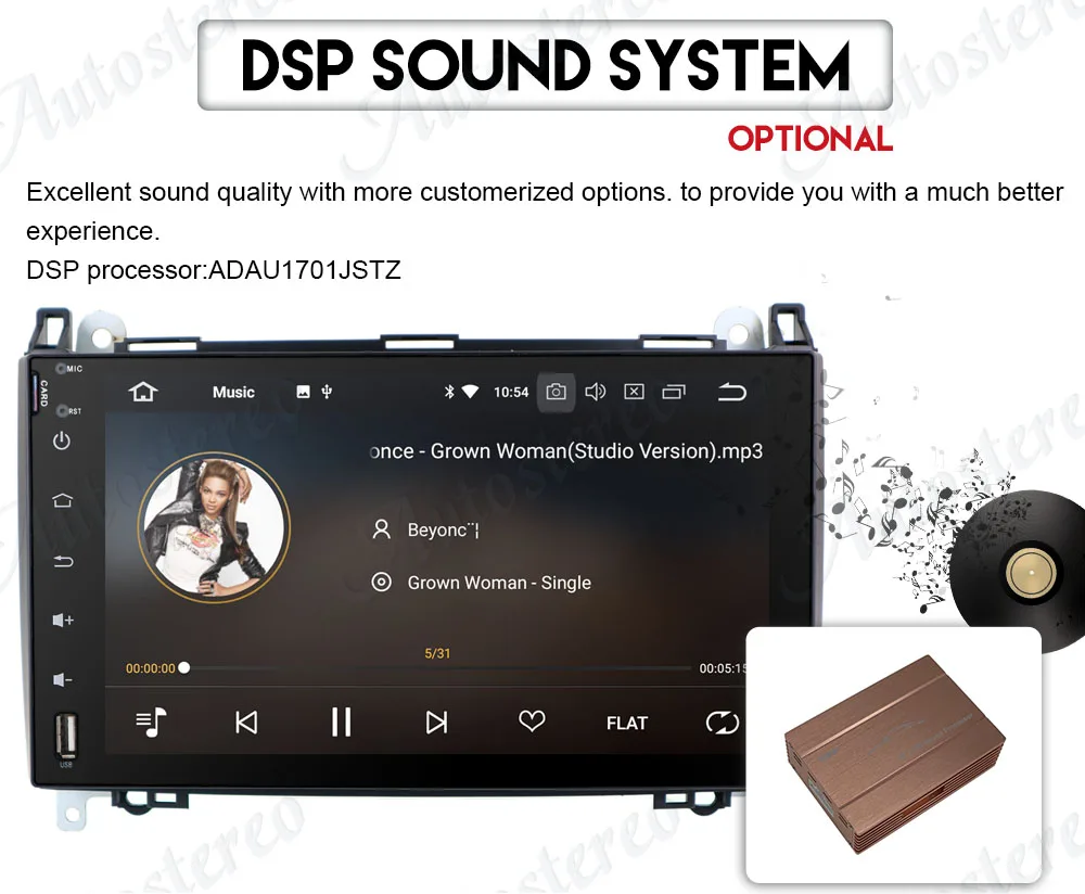 Cheap DSP Android 9 64GB No Car DVD Player GPS navigation For Mercedes Benz Sprinte B200 Vito Viano W469 Auto Radio Multimedia player 42