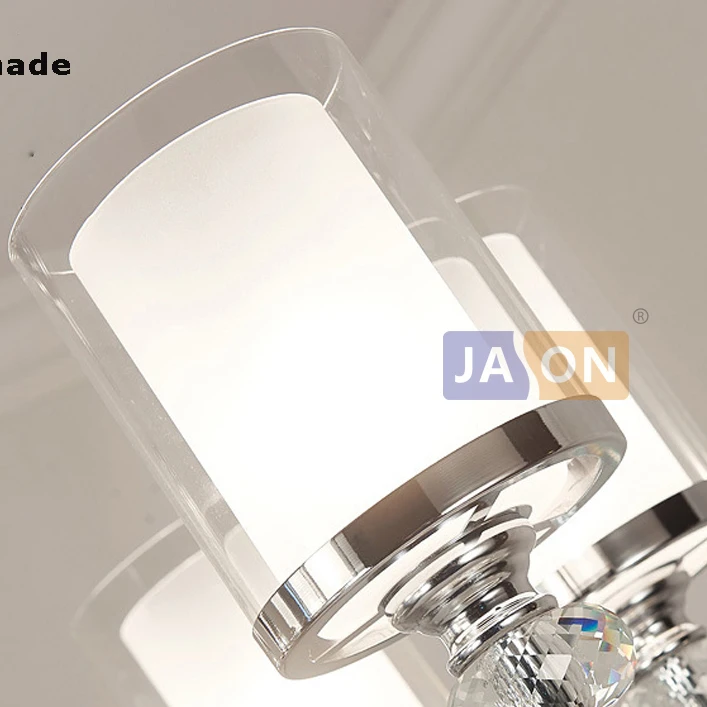 led e14 Постмодерн Железные Хрустальные Стеклянные Хром Люстры Светодиодные Лампы.Светодиодные Светильники Люстры Подвесные.Светильники Подвесные Светильники.Светильник Подвесной Светильник.Для Столовой,Фойе Спальни