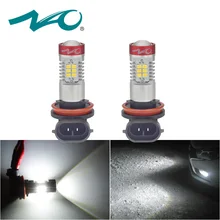 NAO 2x h11 led auto luce di nebbia hb4 ha condotto la lampada per passat b6 auto 12 v H16 H9 hb3 led lampadina Automobili DRL H10 9006 auto luce 9005