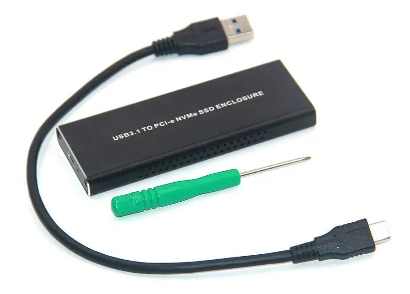  PCIE SSD Festplatte Fall M.2 auf USB Typ C 31 NVMe HDD Gehäuse Externe Box