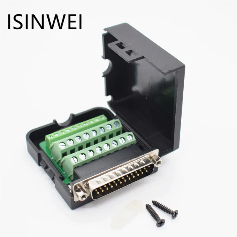 

Connector DB25 D-SUB male Terminal port Plastic Cover Data cable 232/485/422 nut