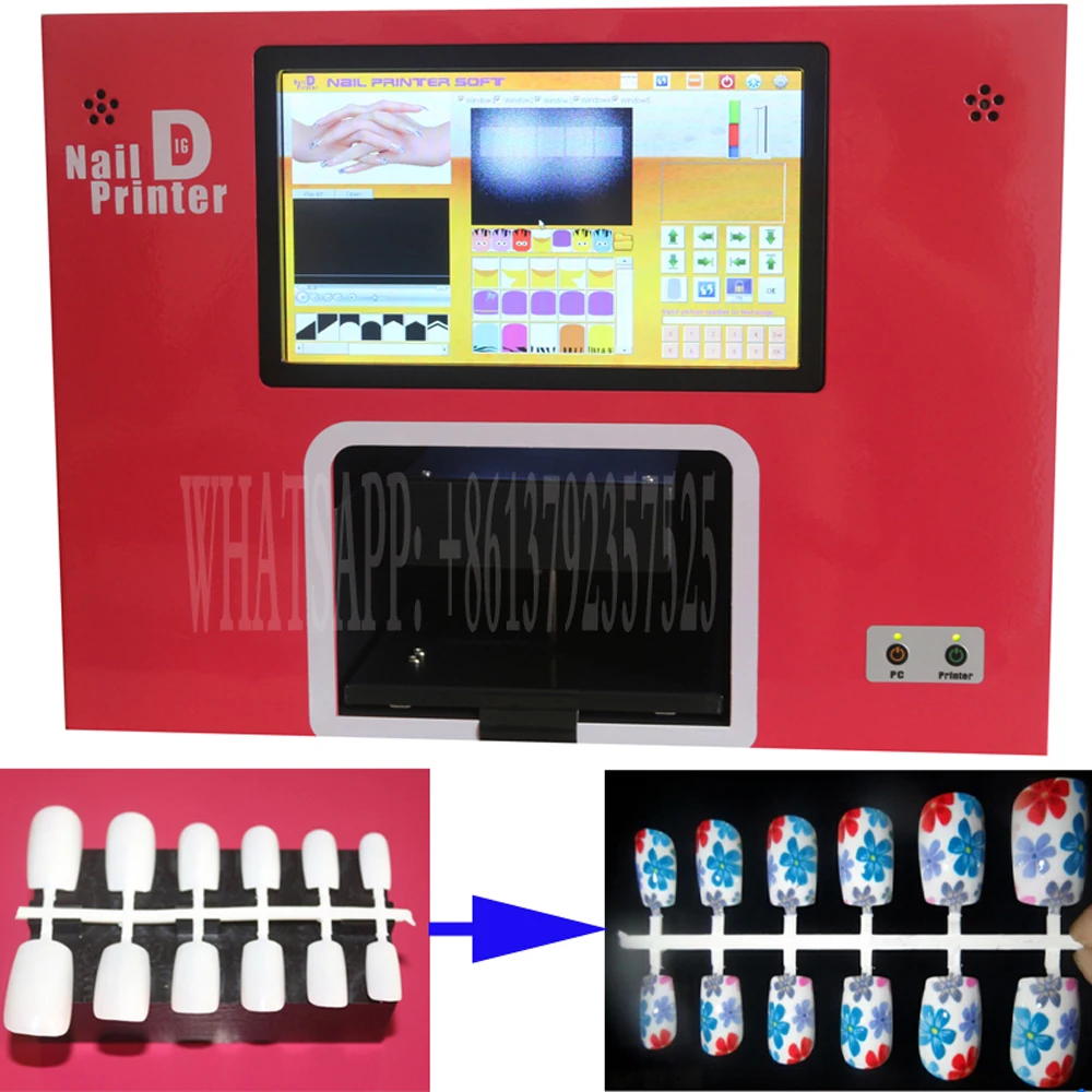 5 nails printing 2018 latest model screen nail art printer with