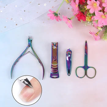 

Nail Art Clippers Set Cuticle Dead Skin Remover Cutter Scissor Manicure Tool Metal Fingernails Toenails Nail Cutter