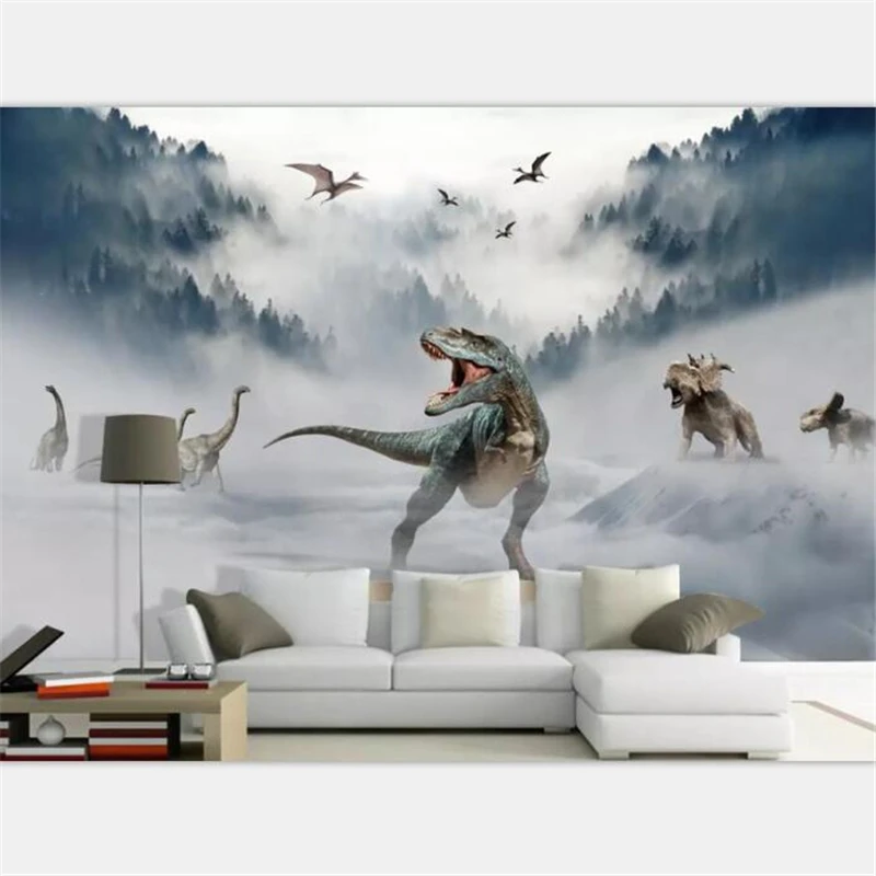 Beibehang обои на заказ высокого класса китайский пейзаж лес Динозавр мир ТВ фон настенная живопись papel де parede