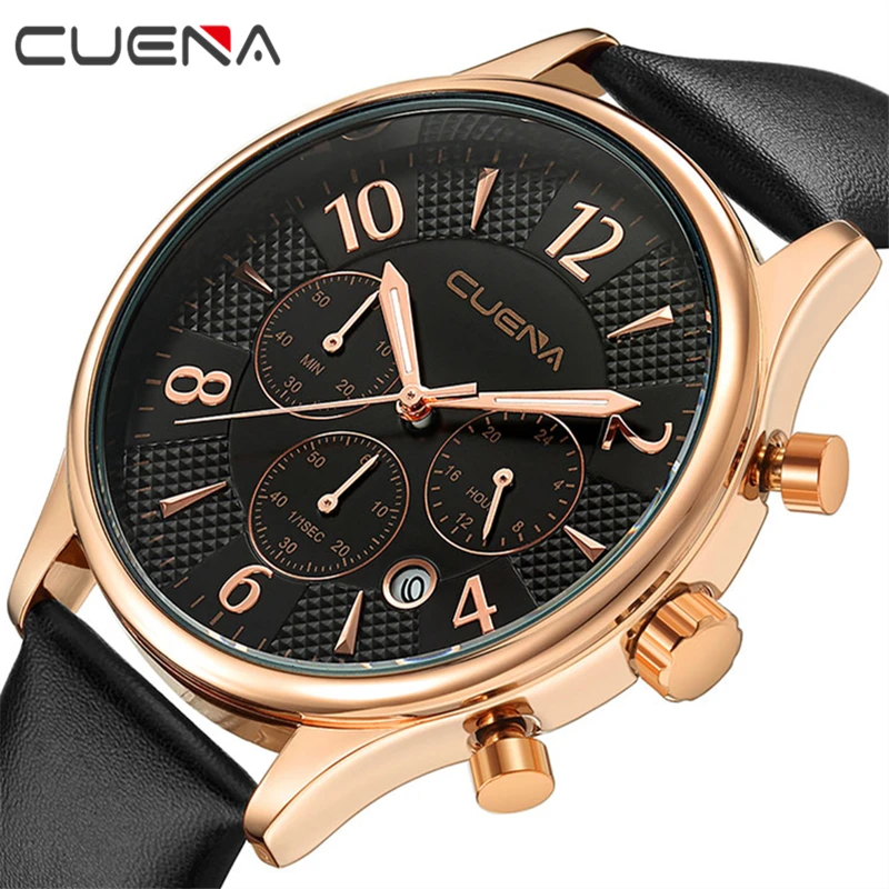 Relogio masculino cuena Элитный бренд Для мужчин S Часы модные Кожаные модельные туфли
