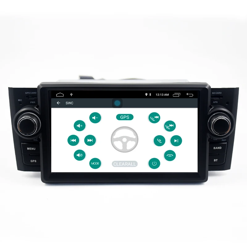 Flash Deal SilverStrong Car Multimedia player GPS Android9.0 Car Radio 1 Din DVD For Fiat/Grande/Punto/Linea 2007-2012 Radio FM steering 14