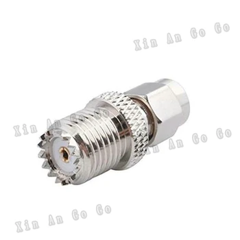 

5PCS RF connector SMA male to mini UHF female adapter free shipping