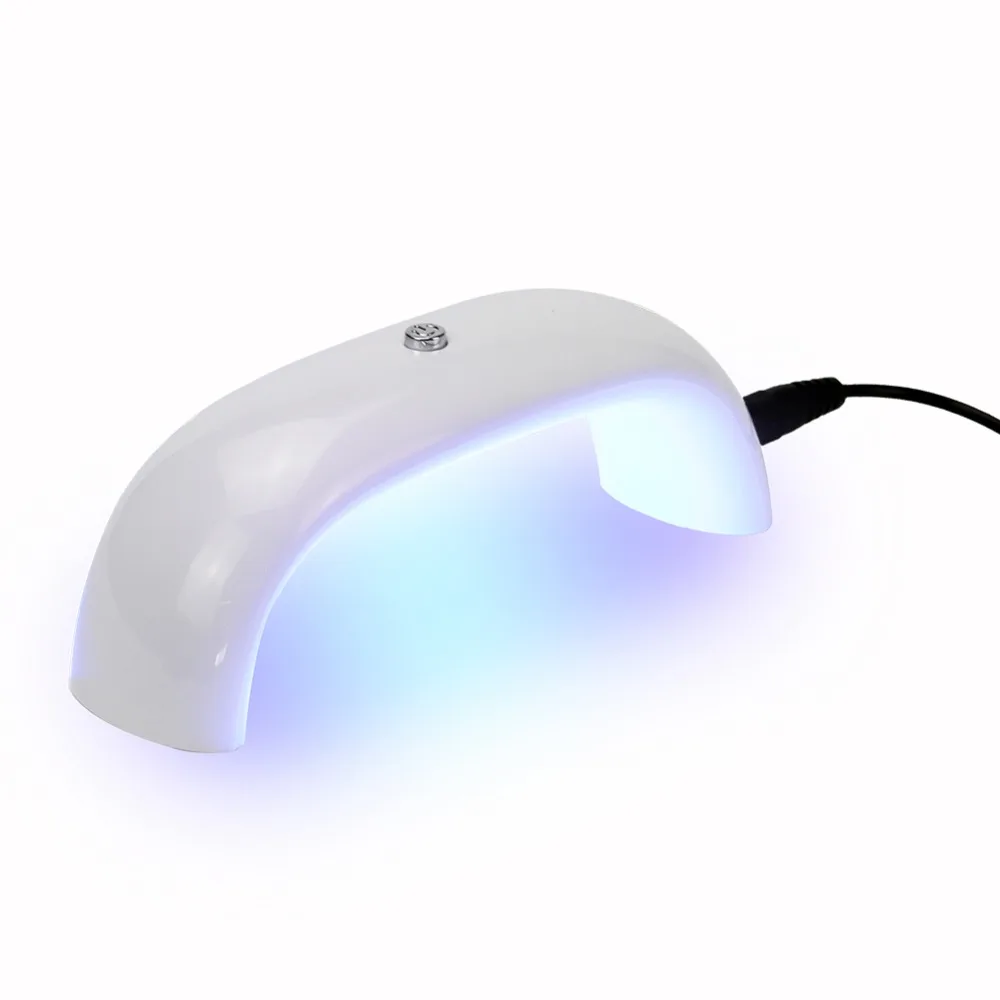 Портативная мини 9 Вт Светодиодная лампа для сушки ногтей USB зарядное устройство светодиодный светильник Быстросохнущий гель для ногтей Маникюр для нейл-арта мини-лампа с USB инструмент для ногтей