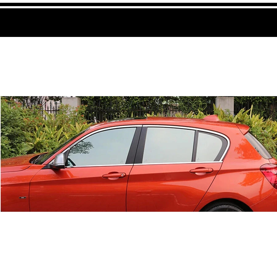 Lsrtw2017 304 нержавеющая сталь окна автомобиля планки для bmw 120i 114i 116i 118i 116d 118d m135 2012 2013