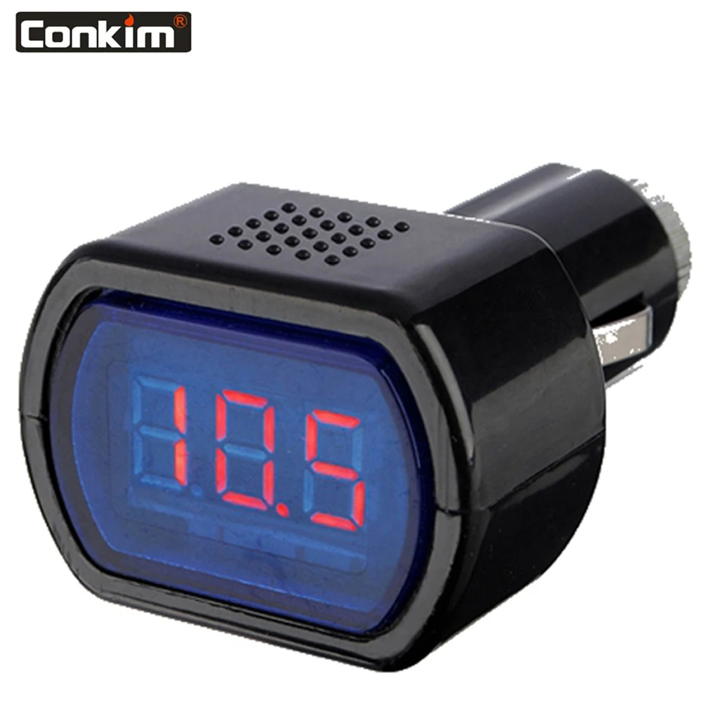 

Conkim DC 12V 24V Car Digital LED Engine Battery Voltage Electric Volt Meter Monitor Indicator Tester Voltmeter Wholesale