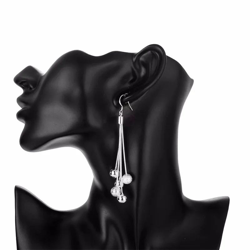 Серебряный ювелирный набор для Женская цепочка в виде змеи бусы y-образное ожерелье браслет серьги 3 шт Свадебные наборы заводская цена