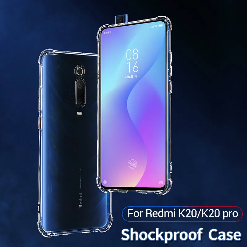 Чехол для Xiaomi Redmi K20 Pro ударопрочный чехол из ТПУ прозрачный защитный K20|Бамперы| |