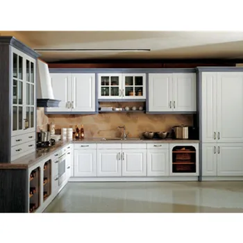 

L shape modern white lacquer kitchen