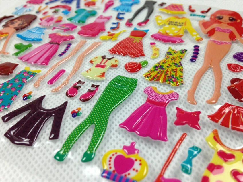Girls Change Clothes Dress-Up cute jigsaw,dress changing good fun toys 17*18cm 5