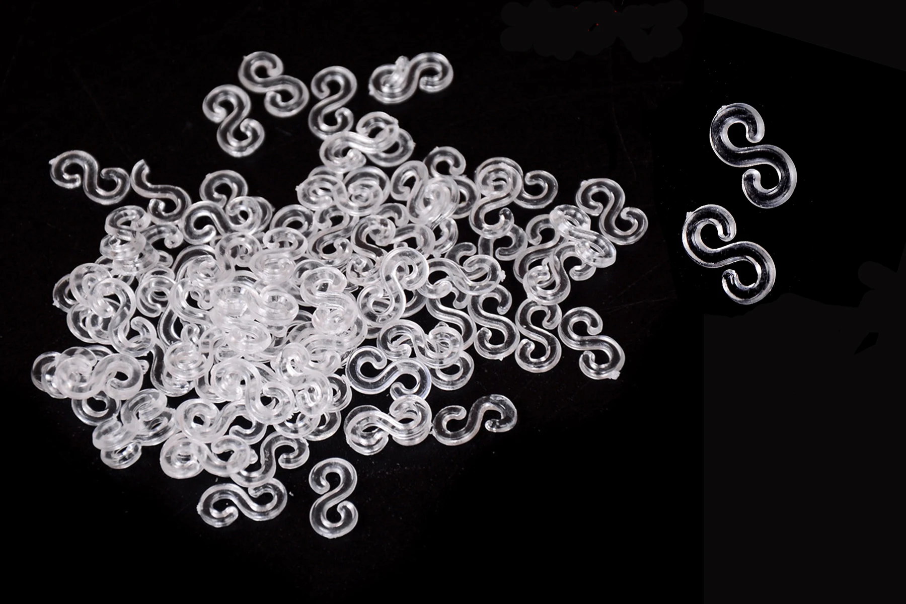 

Transparent Loom Rubber Bands Kits S Clips For DIY Loom Bands Bracelet Charms Accessaries 200PCS(10bags)