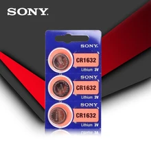 3 шт. sony CR1632 кнопочный Аккумулятор для часов автомобиля дистанционного ключа cr 1632 ECR1632 GPCR1632 3v литиевая батарея