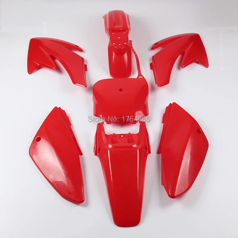 Red Plastic Covers Fairing Kits Crf70 Dirt Pit Bike Procket Bike Xmotos
