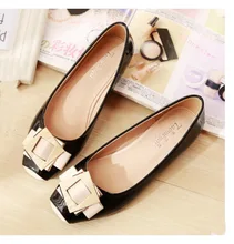 Spring and summer Fashion cute square toe women flats ballet flat shoes woman Plus Size (33-43)