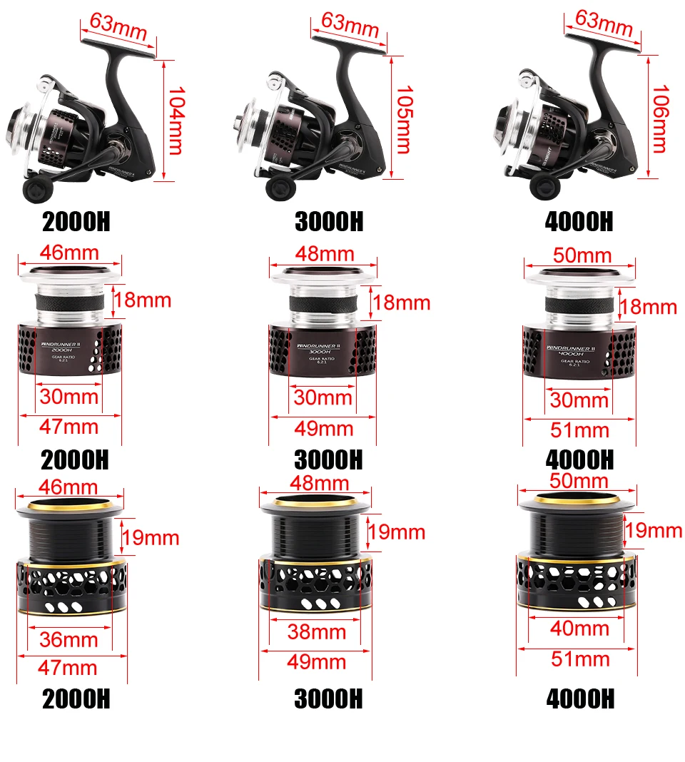 Seaknight wr ii molinete de fiação 3000