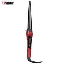 USHOW профессиональный светодиодный Регулируемый температурный бигуди для волос автоматические роликовые щипцы для завивки палочка волнистые волосы Curl баррель инструмент для укладки