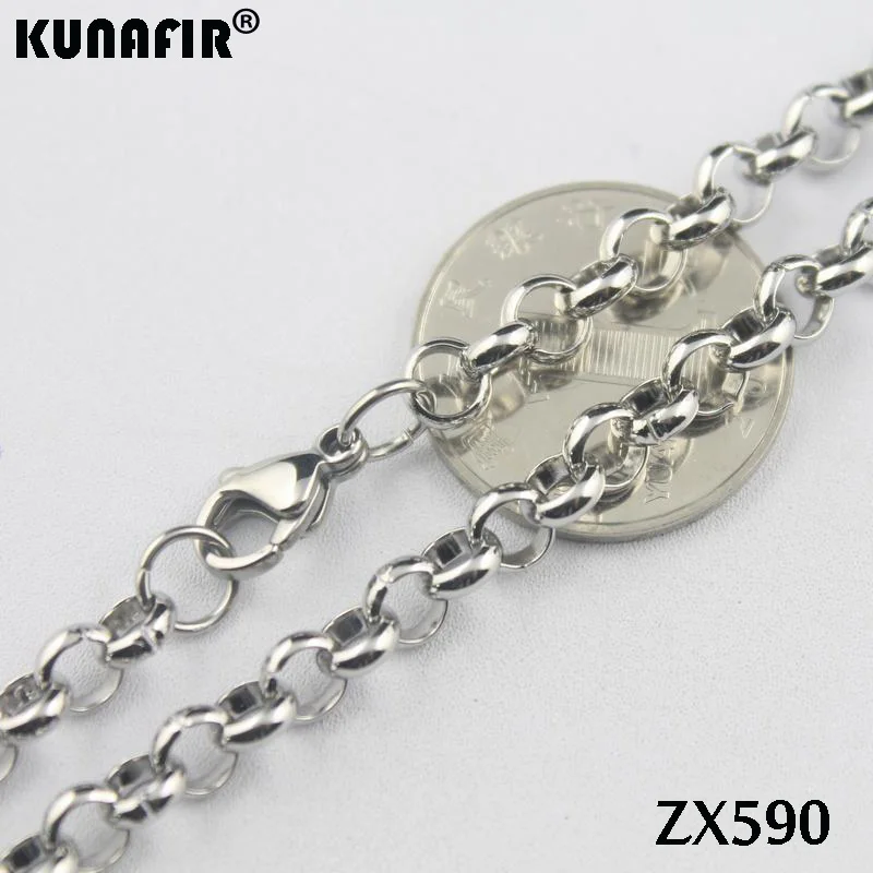 Ожерелье из нержавеющей стали 316L с круглыми звеньями 16 38 дюймов 6 мм 200 шт.|necklace