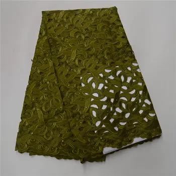 

High Quality Cotton Lace Fabric 2018 Latest Design Swiss Voile With Stone Swiss Voile Lace In Switzerland For Party Dress 30