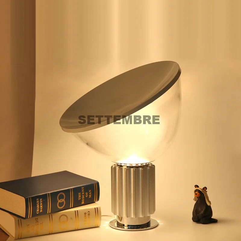 Modern Art Deco Table Lamps for Living Room Bedroom Dining Antique Radar Glass Bedside Lamp Lamparas De Mesa Para El Dormitorio