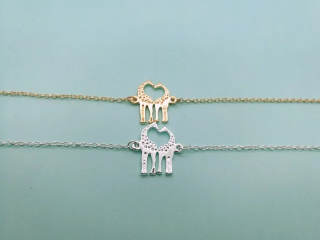 30pcs Cute Long Deer Bracelet Heart Loving Giraffes Lovely 30pcs Cute Long Deer Bracelet Heart Loving Giraffes Lovely Twin Giraffe Bracelets Animal Jewelry For