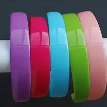 100 шт 25 мм пустые пластиковые обручи с зубьями Твердые конфеты цвет и белый и черный повязки для волос, головные уборы