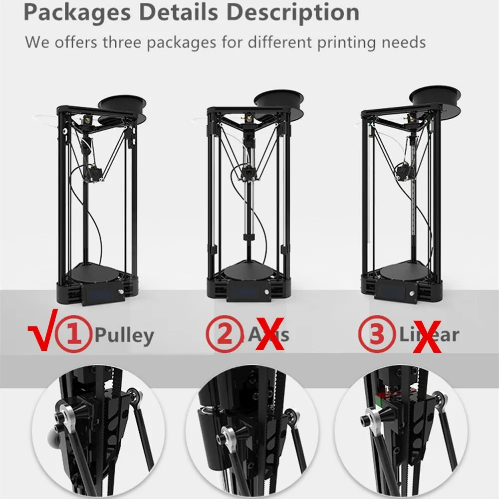 Pulley Kossel 3D Printer (4)