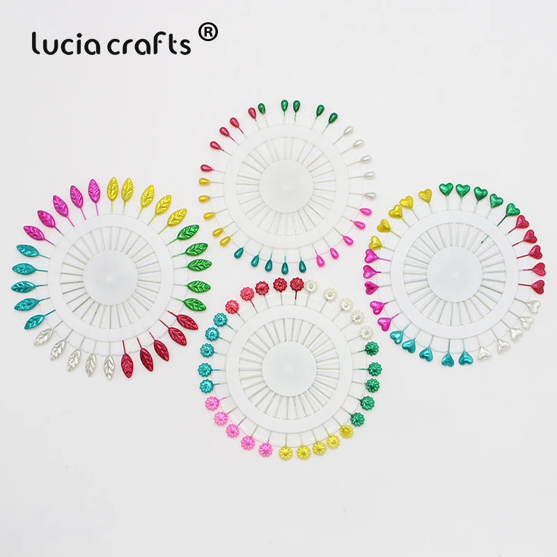 

Lucia crafts 30pcs 5.6cm Mixed color Kintted Locating Pins Patchwork Sewing Pins Positioning Needle Sewing Accessories J0221