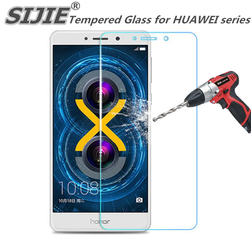 

SIJIE Tempered Glass for HUAWEI P8 P9 P10 lite GR3 GR5 honor 4C 4A 5X 5S 5C 8 8lite 9 Y6 2 compact Screen protective honor8 PRO