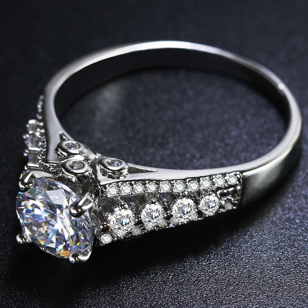NEW ARRIVAL elegant RING Silver color durable Plated exquisite Ring