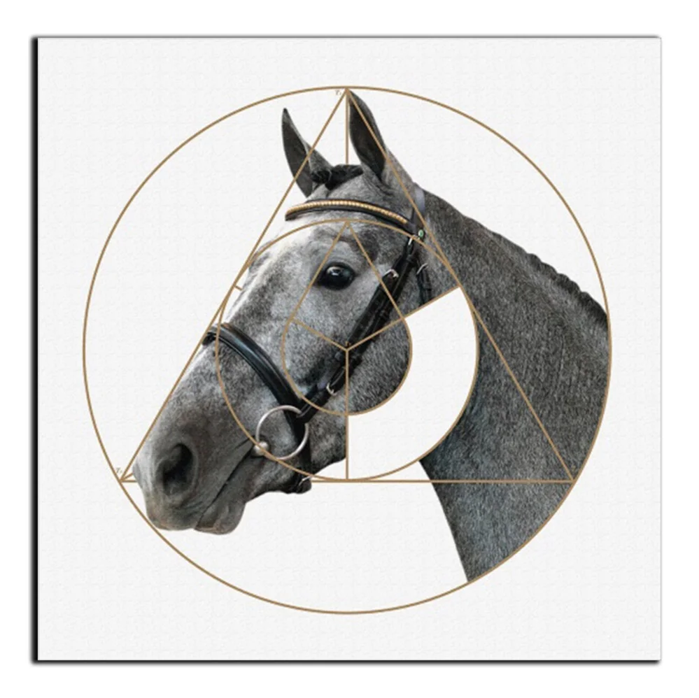 

Horse Modern Oil Painting Abstract Canvas Wall Artwork For Room Decoration Office Store Living Room Bedroom Decor No Frame