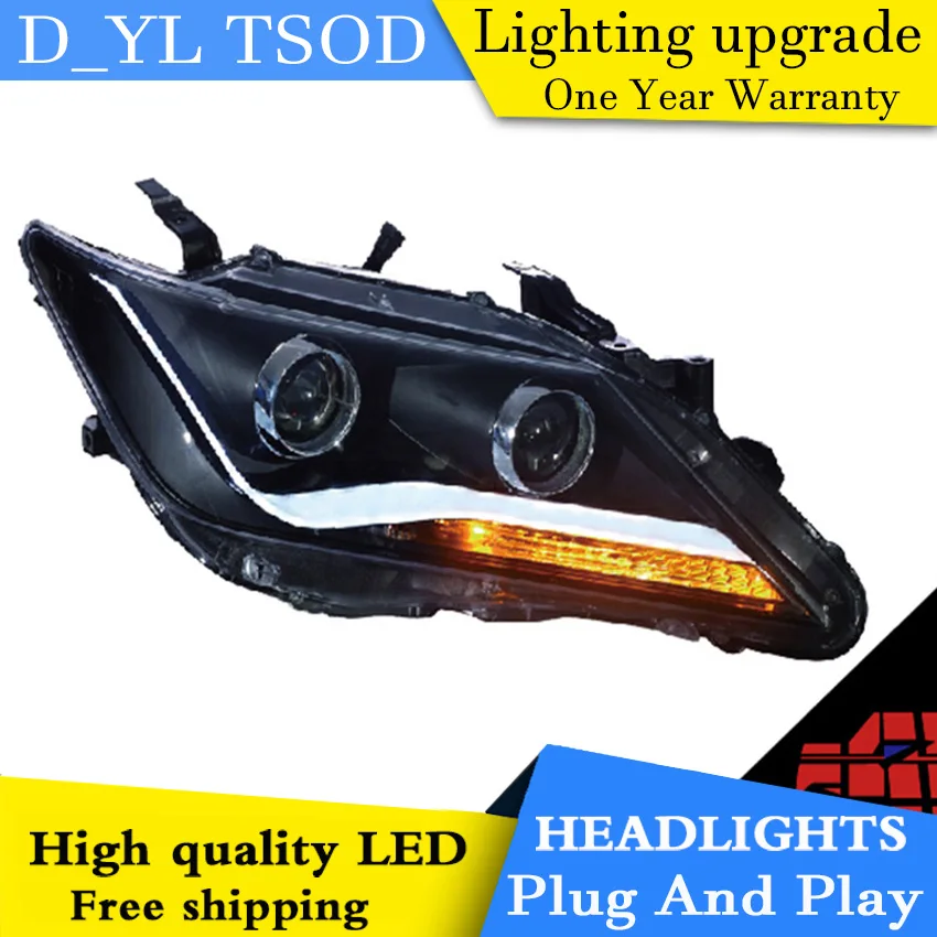 Car Styling For Toyota Camry headlights 2012 2013 Camry led headlight