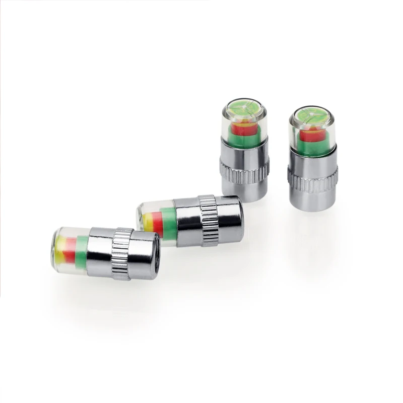 

RETFGTU Car Auto Tire Pressure Monitor Valve Stem Caps Sensor Indicator Eye Alert Diagnostic Tools Kit 4pcs/set