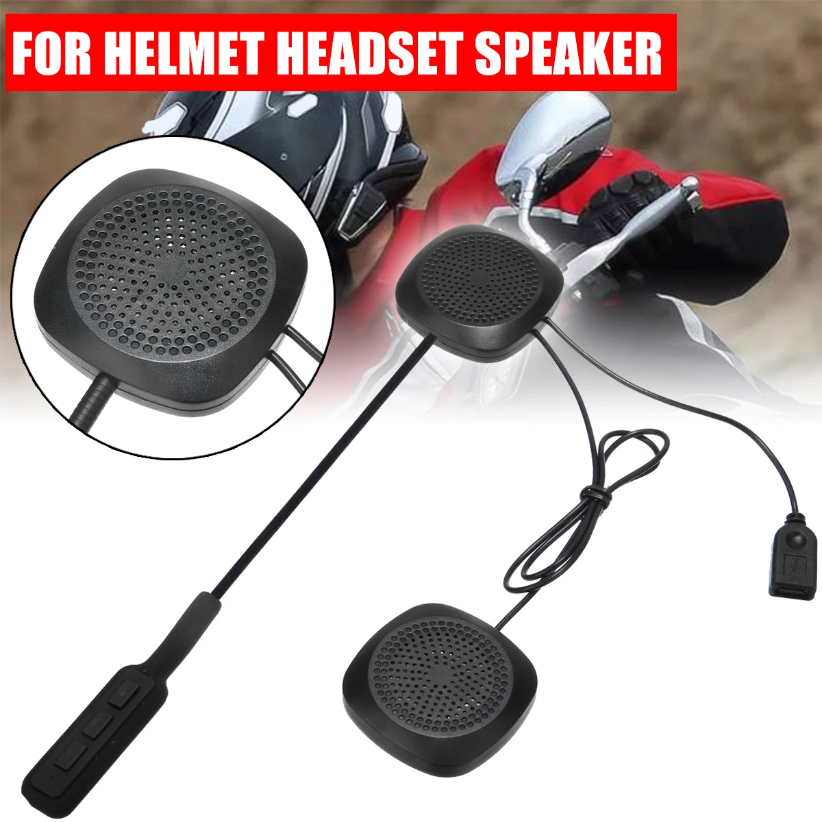 Mayitr 1 компл DC5V мотоциклетный шлем гарнитура и динамики с bluetooth наушники