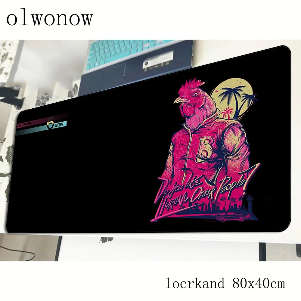 

hotline miami mousepad 800x400x3mm Customized gaming mouse pad gamer mat Personality computer desk padmouse keyboard play mats
