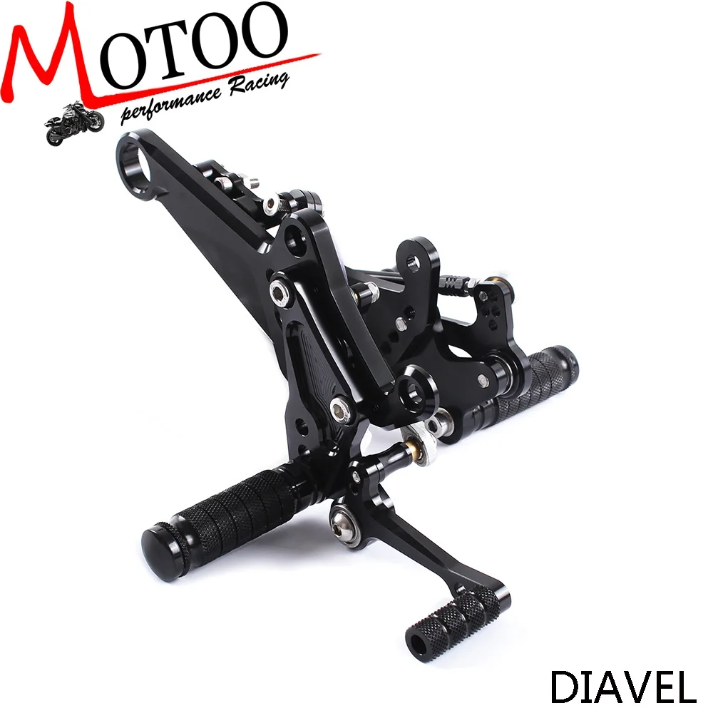 Motoo Full CNC Aluminum Motorcycle Adjustable Rearsets Rear Sets Foot